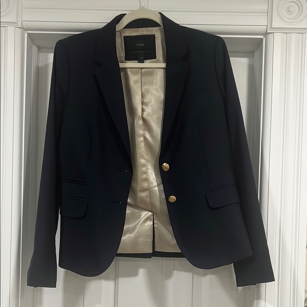 JCrew Schoolboy Tailored Blazer Navy
